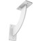 Ekena Millwork Bradford Steel Bracket, Hammered White 2"W x 7"D x 7"H BKTM02X07X07BRHWH - alternate 1